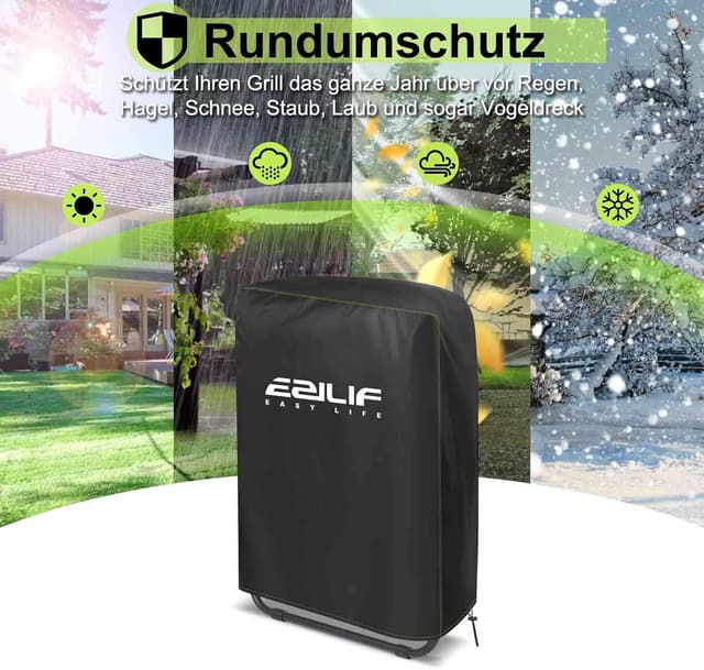 Detalle de Ezilif Klappstühle Schutzhülle 70 x 30 x 110 cm – wasserdicht, winddicht, UV- und staubabweisend