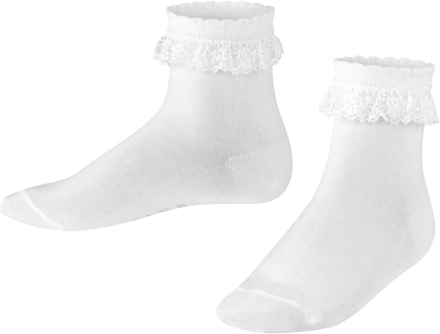 Detalle 2 de FALKE Unisex Kids Romantic Lace Socks (Cotton-rich, Breathable, Frilly Ruffle Cuffs) 1 Pair