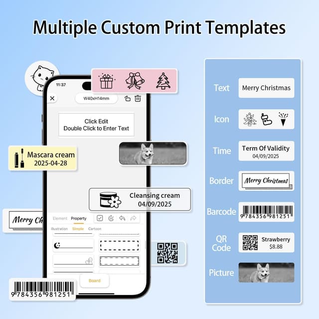 Detalle 2 de Rongta Mini Label Maker: Compact Bluetooth Printer