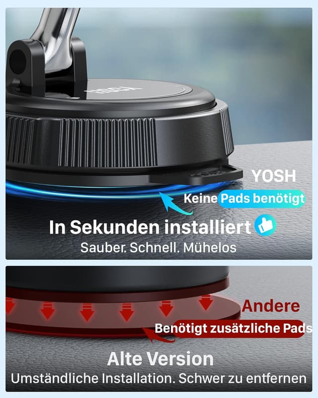 Thumbnail 3 de YOSH MagSafe Autohalterung mit 300 N Haftkraft