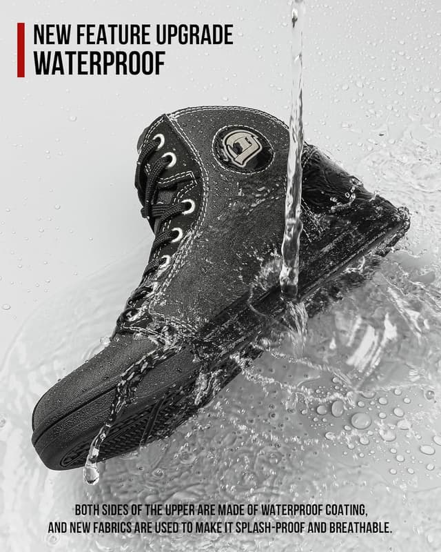 Detalle de IRON JIA'S Scarpe Moto Uomo impermeabili con zip laterale e suola antiscivolo