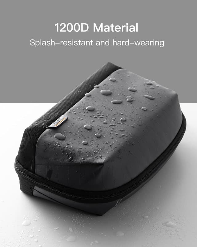 Detalle de Inateck Custodia per Cavi con manico: organizer elettronici con apertura a 180°