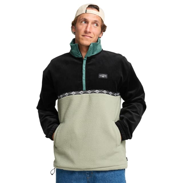 Detalle de Billabong Space Lobster: forro polar de hombre con media cremallera