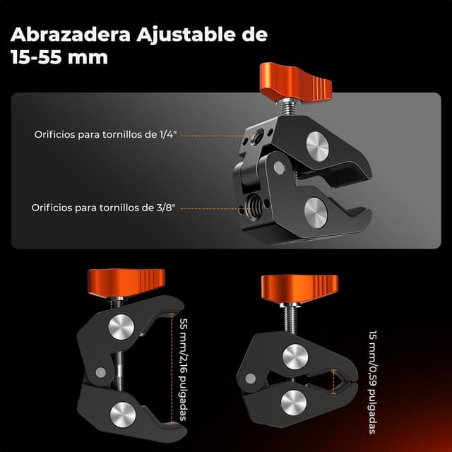 Thumbnail 4 de K&F CONCEPT Brazo mágico 9,8 pulgadas