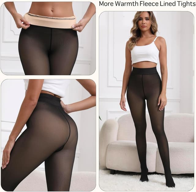 Thumbnail 5 de Apriddeo 2025 Fleece Lined Thermal Leggings High Waist