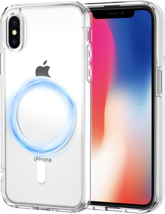 Detalle de XTCASE Coque magnétique pour iPhone X/XS avec MagSafe, transparente