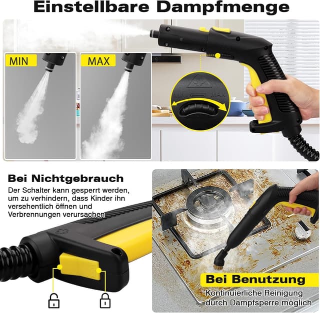 Detalle 2 de TVD Dampfreiniger 1300 g Wassertank