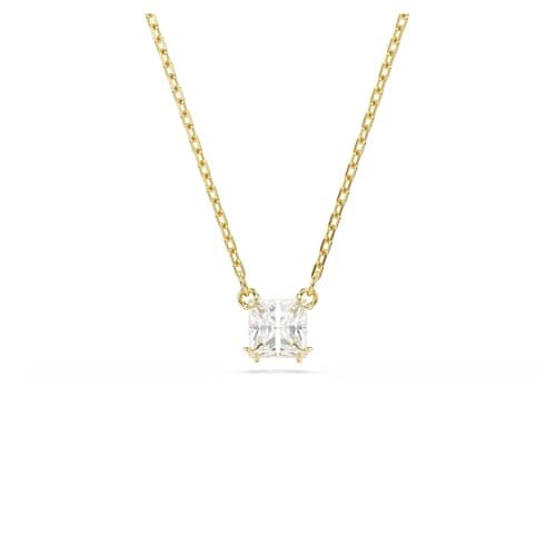 Imagen de Swarovski Stilla Attract colgante cuadrado blanco bañO oro 💍 en OfertitasTOP