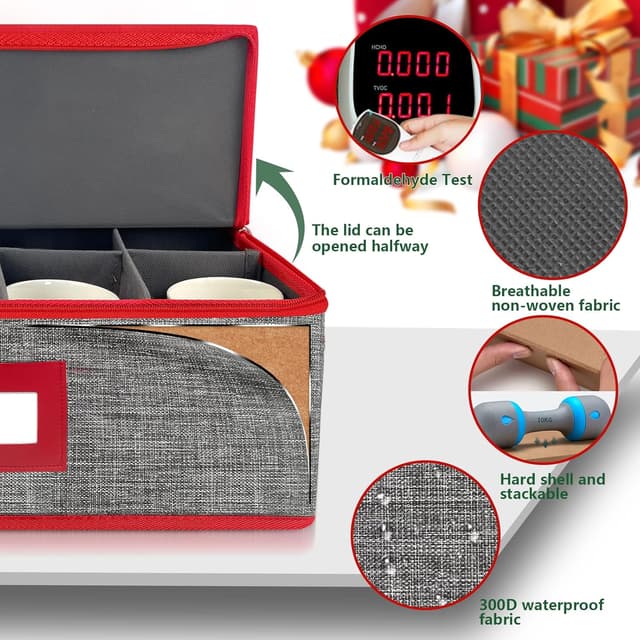 Detalle 2 de VERONLY Tassenhalter 12 Fächer Grau