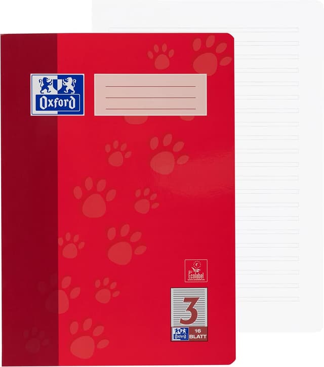 Thumbnail 1 de Oxford Schulheft A4 Lineatur 3 16 Blatt 15 Stück