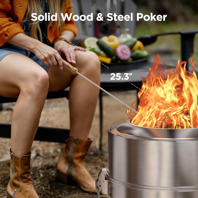 Thumbnail 6 de Ciays 17-Inch Smokeless Firepit 🪔