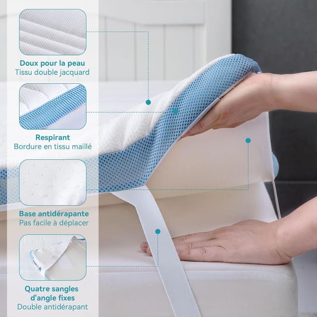 Thumbnail 5 de Amazon Basics Topper Singolo memory 5 cm