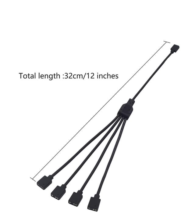 Thumbnail 3 de LANMINGLEL ARGB Splitter Cable 5V 1F to 4F