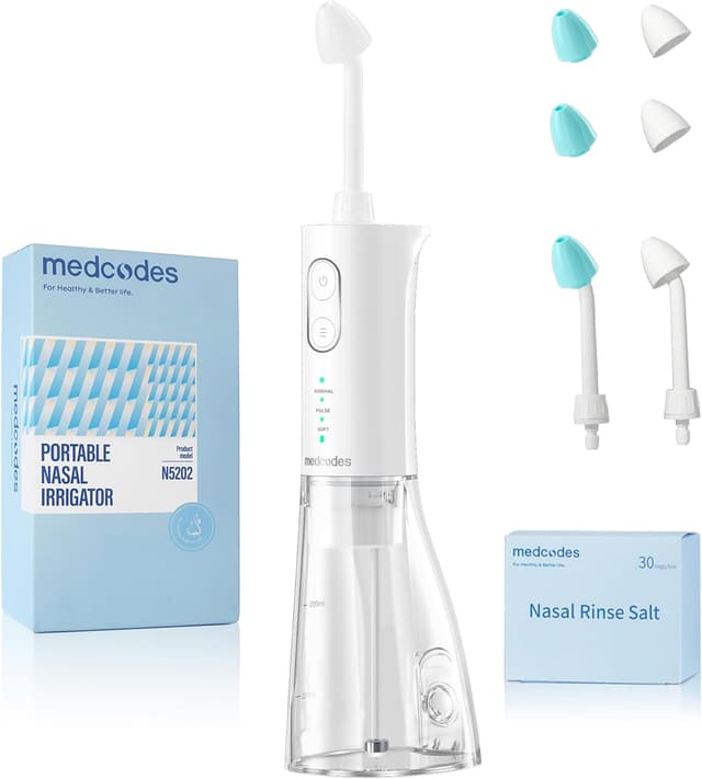 Imagen de Medcodes Neti Pot irrigatore nasale elettrico Bianco A en OfertitasTOP