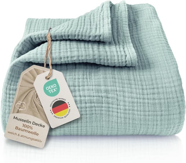 Detalle de LAYNENBURG Musselin Tagesdecke 150x200