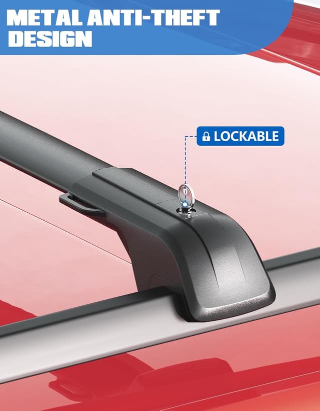 Thumbnail 4 de FengYu Heavy Duty Lockable Roof Rack 330 lbs