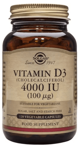 Detalle de Solgar Vitamina D3 4000 UI 120 cápsulas 💊