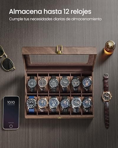 Thumbnail 3 de SONGMICS JWB120KQ02 Caja de Relojes 12 Compart