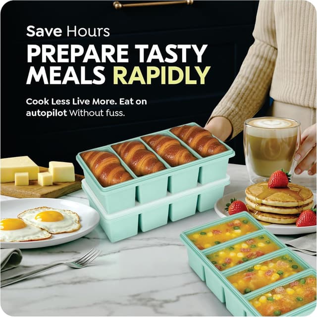 Thumbnail 6 de Silicone Freezer Trays 1-Cup