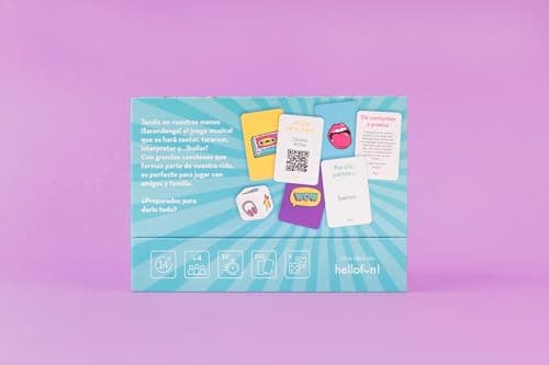 Detalle de Hellofun! Sarandonga: juego de música y risas para cantar, bailar y tararear (4-12 jugadores, 14+)