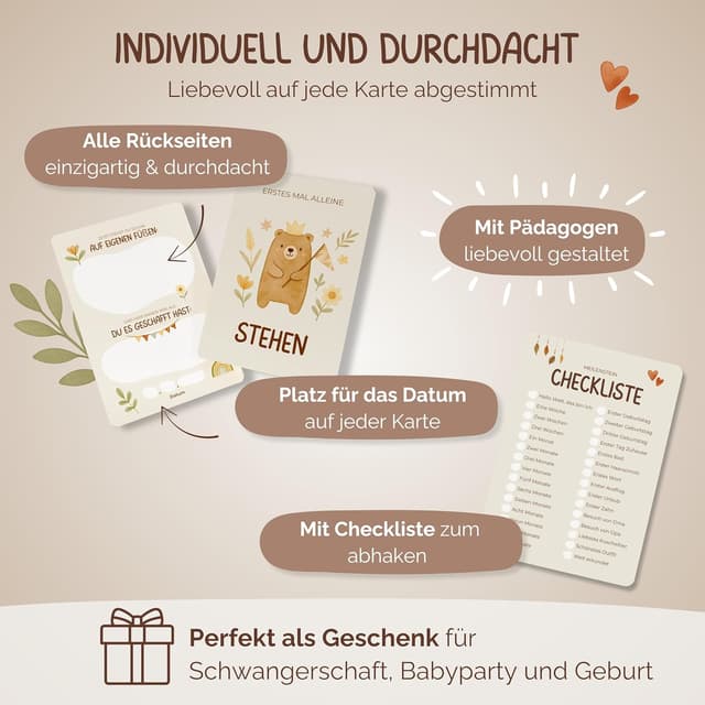 Thumbnail 4 de WELTWERK Meilensteinkarten Baby 60 Monatskarten
