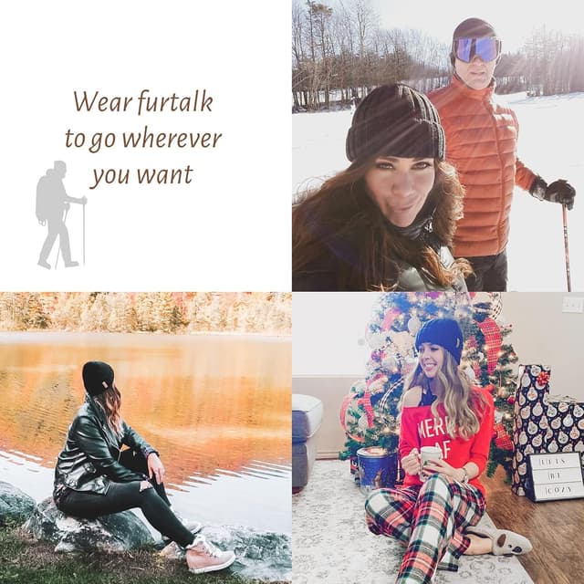 Thumbnail 6 de FURTALK Fleece Lined Beanie 6h