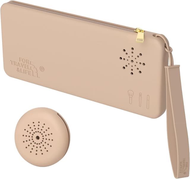 Detalle de MSIHEY Reise-Kosmetiktasche aus Silikon für Make-up-Pinsel und Beauty-Eier (23 x 10 x 2 cm)