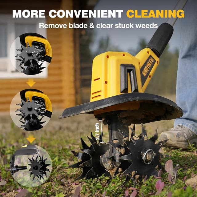 Thumbnail 6 de Alloyman Cordless Tiller Cultivator 20V