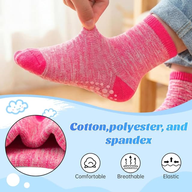 Thumbnail 4 de GRPSKCOS Toddler Thick Grip Socks 6 Pack