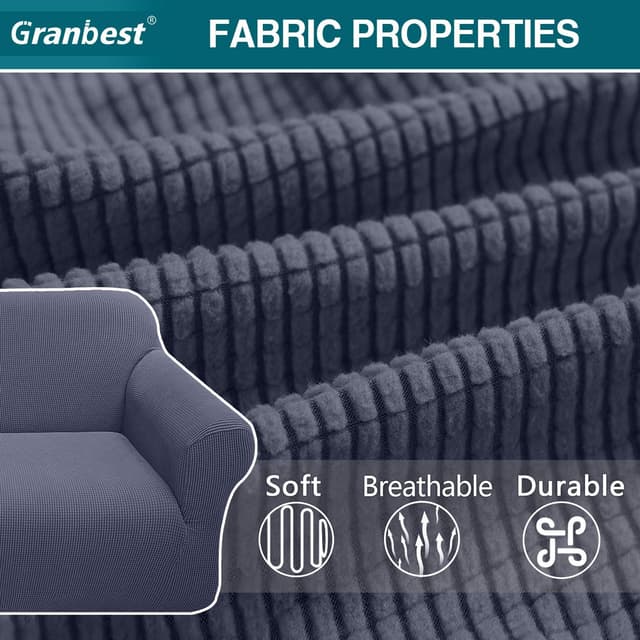 Thumbnail 3 de Granbest High Stretch 3 Seater Sofa Cover 🛋