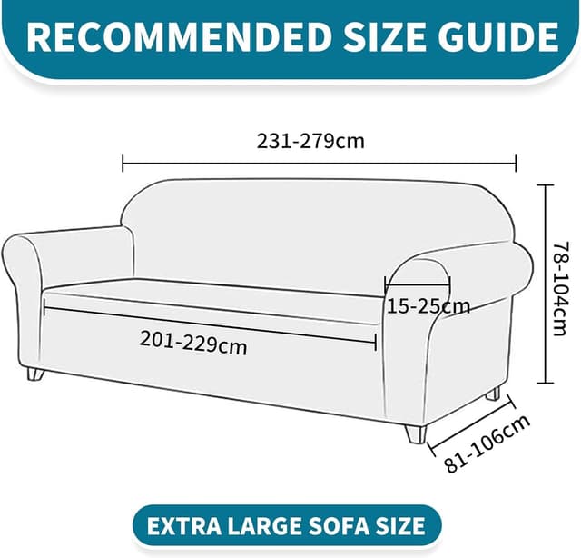 Detalle de YSTELLAA Copridivano 4 posti con braccioli elasticizzato jacquard grigio silver