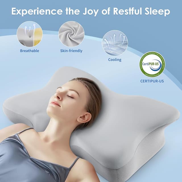 Thumbnail 3 de DONAMA Memory Foam Neck Support Pillow