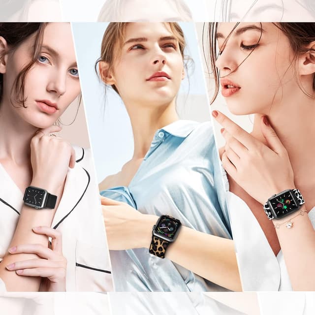 Thumbnail 6 de Higgs 6 Pack Stretchy Nylon Watch Straps 6-Pack