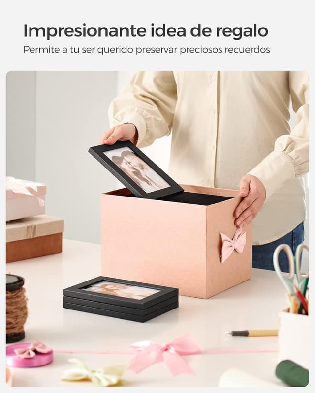 Thumbnail 6 de SONGMICS Collage de Marcos de Fotos 12 Piezas 🖼