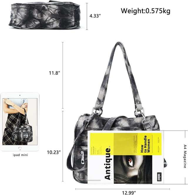 Thumbnail 2 de Angel Kiss Ledertasche Damenhandtasche 33cm
