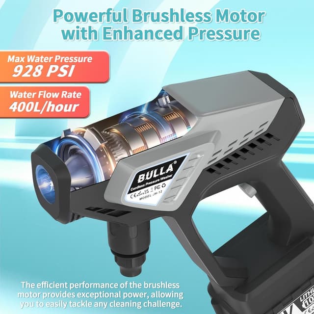 Thumbnail 4 de Cordless Pressure Washer 2×4.0Ah battery