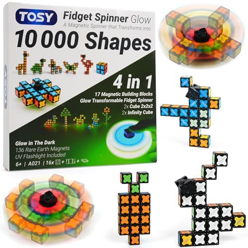 Detalle de TOSY Magnet Fidget Spinner Glow 16 bloques
