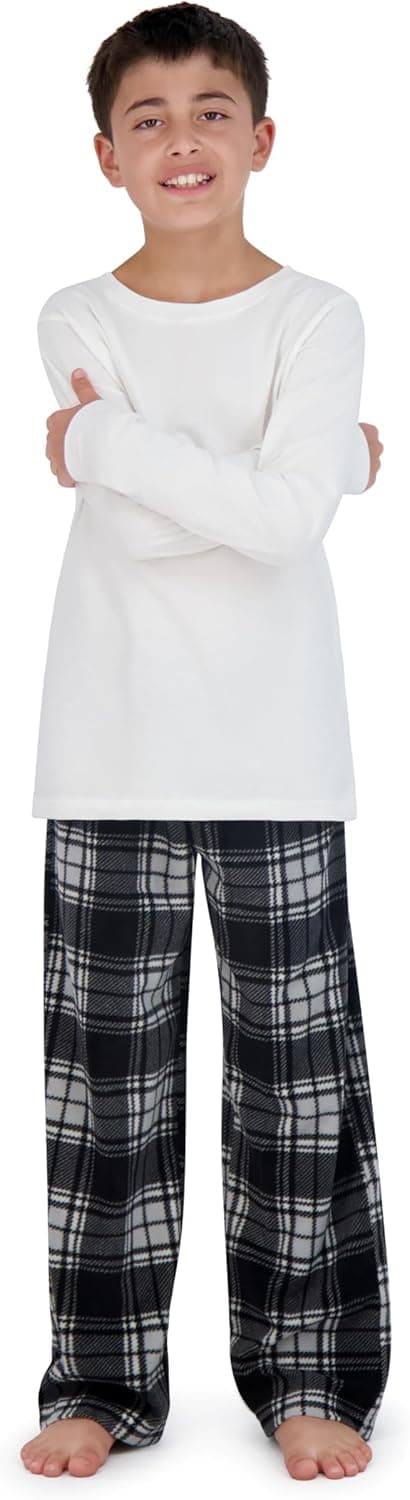 Detalle de US Angels 3-Pack Boys Pajama Pants (Soft Micro Fleece or Jersey Knit) — Kids Sleepwear, Size 7–20