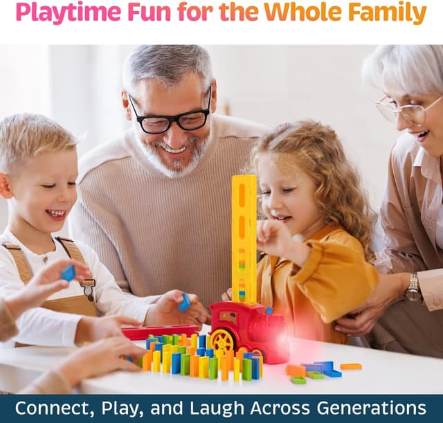 Thumbnail 6 de Atlasonix Domino Train for Kids — Automatic Domino Laying Toy Set (Montessori STEM)