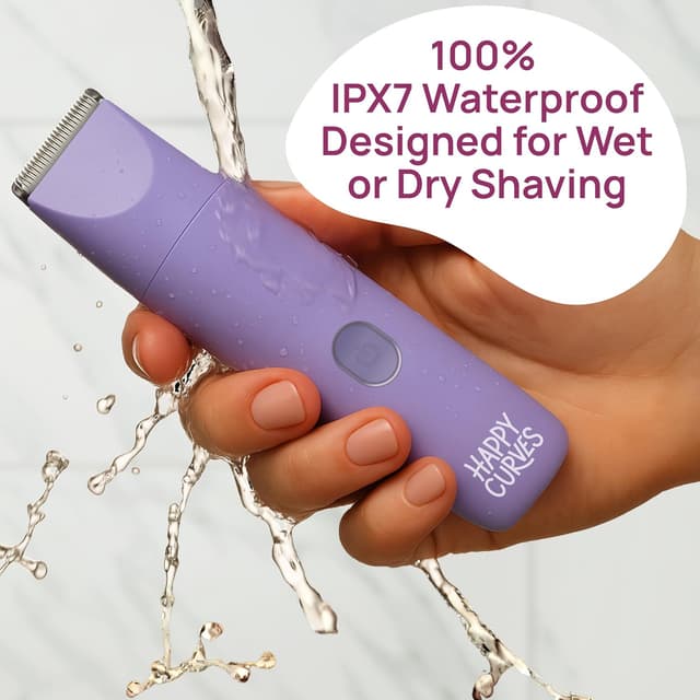 Detalle 2 de HAPPY CURVES Smoothie 2.0 Bikini Trimmer (Electric Razor for Women) – Waterproof, Adjustable Guards