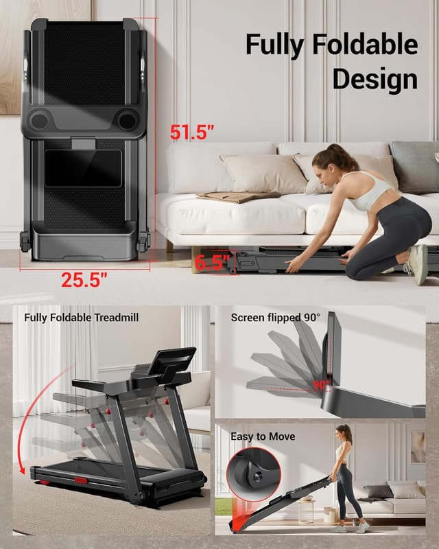 Detalle de LONTEK Foldable Treadmill 14KM/H