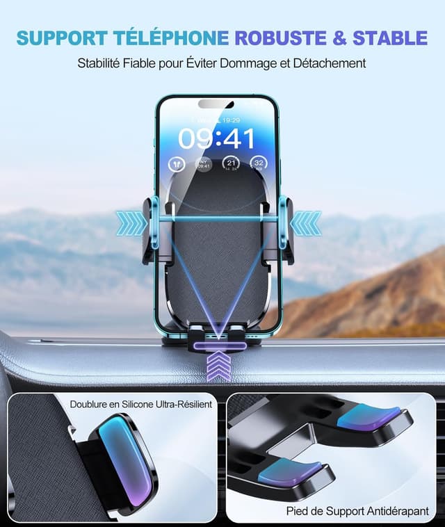 Thumbnail 4 de Support Téléphone Voiture CIRYCASE 360°