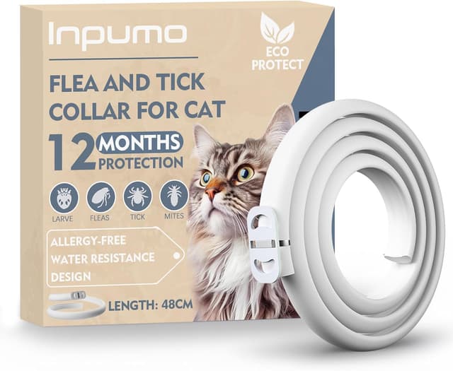 Detalle de Collier anti-puces pour chats réglable et imperméable — protection jusqu’à 12 mois, huiles essentielles