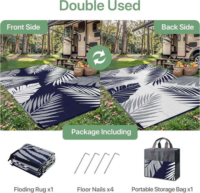 Thumbnail 4 de Genimo Tappeto 180x275 cm blu navy per esterno