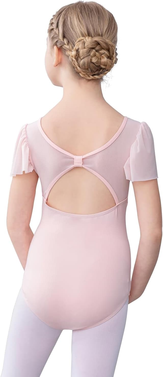 Thumbnail 6 de Bezioner Ballet Leotards for Girls (2–10 Years) with Puff Sleeves – Dance & Gymnastics Outfit