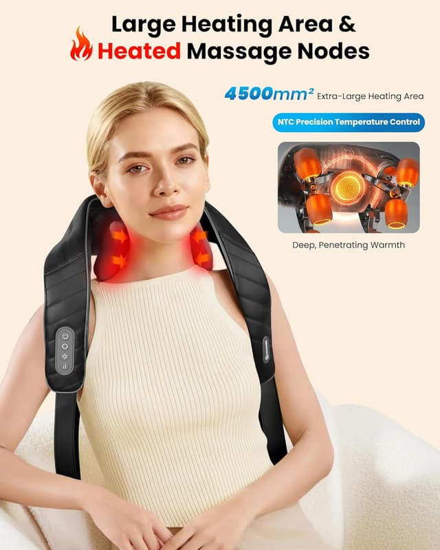 Detalle 2 de COMFIER 4D neck massager with heat