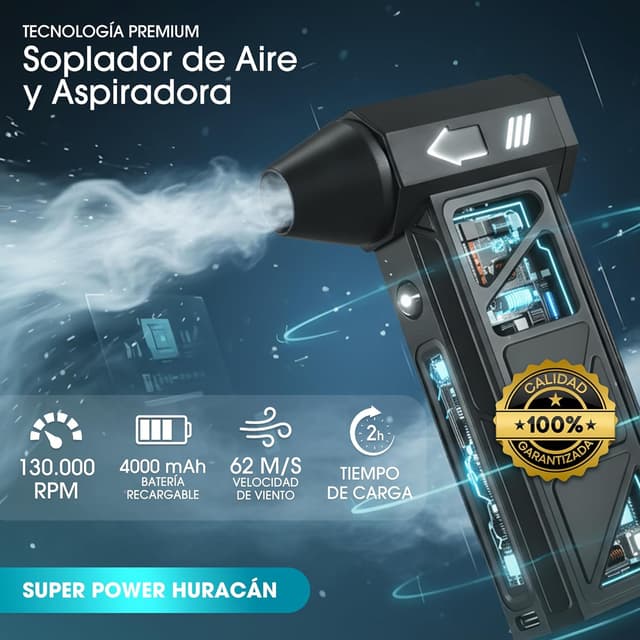 Detalle 2 de CMR GLOBAL Super Pro Soplador 130000 RPM 📢