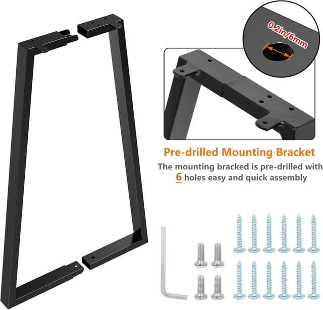 Detalle 2 de Signstek 71cm heavy duty trapezoid table legs