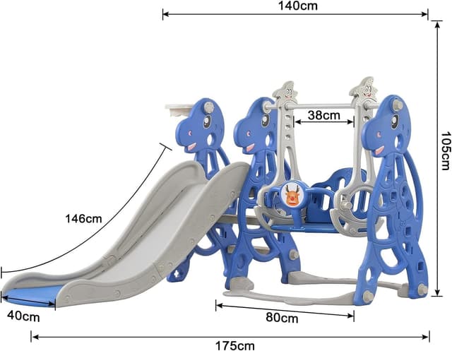 Detalle 2 de LARS360 LARS360 4-in-1 Spielplatzset 145 cm