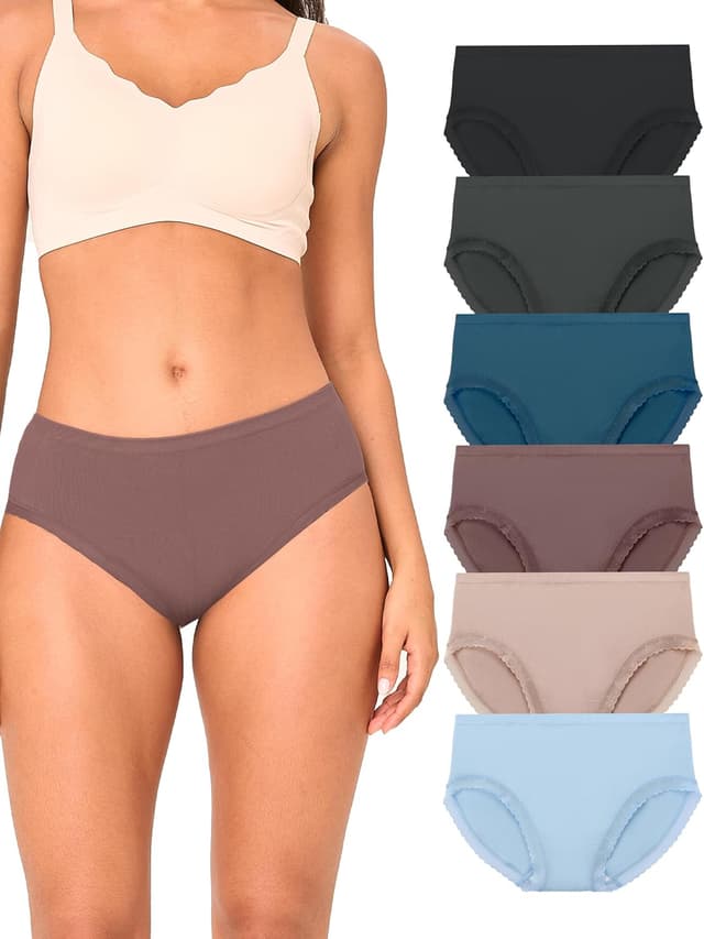 Imagen de Bamboo Cool Women's Mid-Waisted Briefs ⚙ en OfertitasTOP